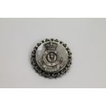 A ROYAL SCOTS GREYS SWEETHEART BROOCH. A silver Birmingham 1896 hallmarked sweethearts brooch,