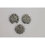 SWEETHEART BROOCHES. A Rifle Brigade Victorian crown sweethearts brooch, with a circular mount. R