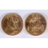 A SOVEREIGN A Victorian 1893 dated Sovereign. Weight 8 grams See Illustration