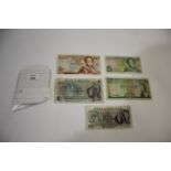 BANK OF IRELAND & STATES OF JERSEY BANKNOTES. Including the A S J O'Niell signatory One Pound