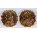 A SOVEREIGN. A Victorian Golden Jubilee Sovereign dated 1887, with M (Melbourne Mint) in the