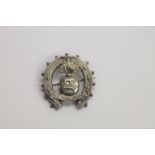 A ROYAL DUBLIN FUSILIERS SWEETHEARTS BROOCH. A silver Royal Dublin Fusiliers sweethearts brooch,