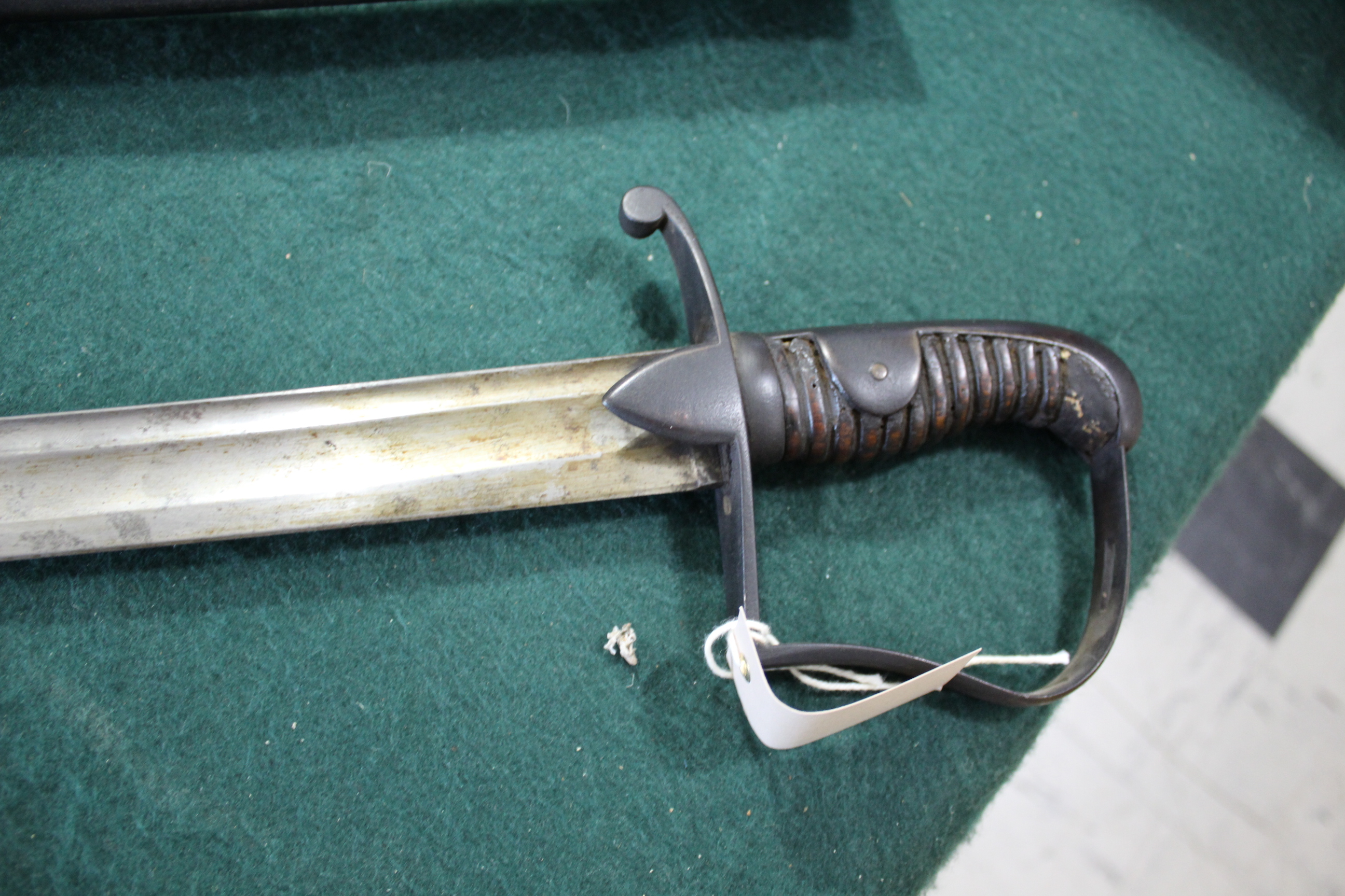 OSBORN & GUNRY 1796 PATTERN CAVALRY TROOPERS SWORD with a steel hand guard and wooden grip, the hilt - Image 8 of 17