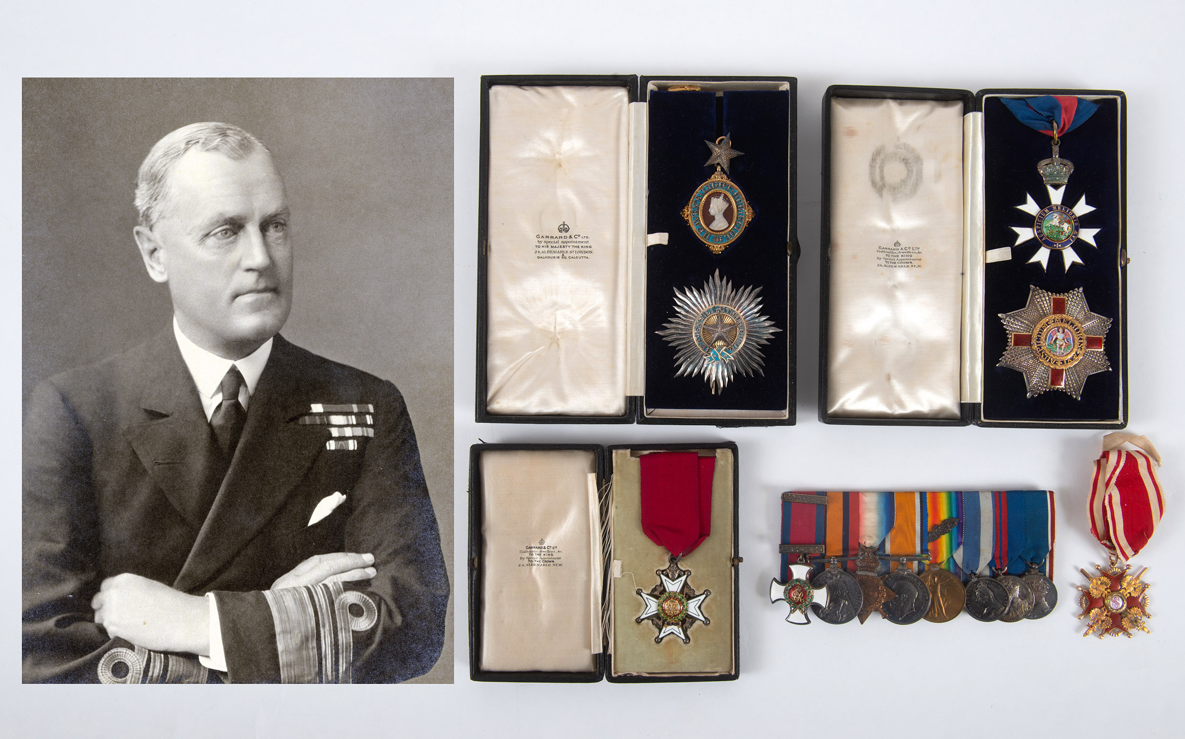 THE MEDALS OF VICE ADMIRAL SIR HUMPHREY T. WALWYN, KCSI, KCMG, CB, DSO. The Group of twelve awards - Image 8 of 17