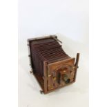 LARGE THORNTON PICKARD PLATE CAMERA - SANDERSON a large plate camera, marked Time & Inst Patent,