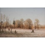 •NICK MACE SHOOTING: AUTUMN AND WINTER Three, each signed, oil on board Each 19.5 x 29.5cm. (3)
