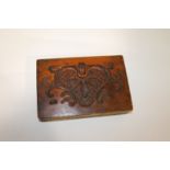 TREEN a 19thc boxwood mould for plaster decoration. 21cms by 14cms *For similar example see Treen