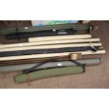 J S SHARPE FISHING ROD - THE GORDON a 3 piece carbon fibre rod The Gordon, 10ft 6', #7. Also with