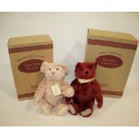 BOXED STEIFF TEDDY BEARS including a Steiff Teddy Bear Rose 38, No 526 of 3000 and with it's box and