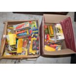 DINKY TOYS including a boxed 924 Aveling Dump Truck, 973 Eaton Yale Shovel, 293 Swiss Bus, and a