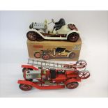 MAMOD BOXED STEAM ROADSTER & FIRE ENGINE a boxed Mamod Steam Roadster Car, possibly unused and
