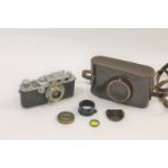 LEICA CAMERA & ACCESSORIES a Leica IIIa camera, Serial Number 203900 (circa 1936) and with a Leitz