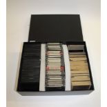 MAGIC LANTERN SLIDES various glass slides, some with labels or information. Including Malmesbury
