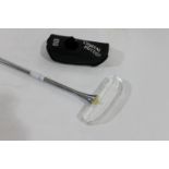 HOYA CRYSTAL GLASS GOLF PUTTER - JAPAN a Japanese crystal glass putter head, made by Hoya. With a