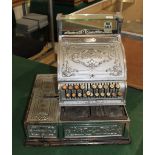 AMERICAN NATIONAL CASH REGISTER a large metal cash register by the National Company, USA, mounted on