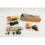 DINKY TOYS - MILITARY 4 boxed Dinky Toys including 665 Honest John Missile Launcher (green platform,