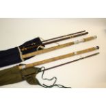 HOUSE OF HARDY FISHING ROD a 3 piece fibalite rod Salmon Fly #10, 14ft and in a Hardy bag. Also with