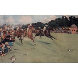 AFTER CECIL ALDIN THE BLUEMARKET RACES: THE FINISH Chromolithograph, published by Lawrence &