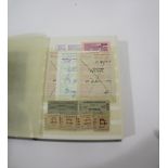 RAILWAY & BUS TICKETS including an album with various railway tickets from the 1960's and 70's,