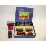 HORNBY BOXED TRAIN SET - 0 GAUGE a Hornby M1 Pasenger Train Set, comprising a loco and tender and