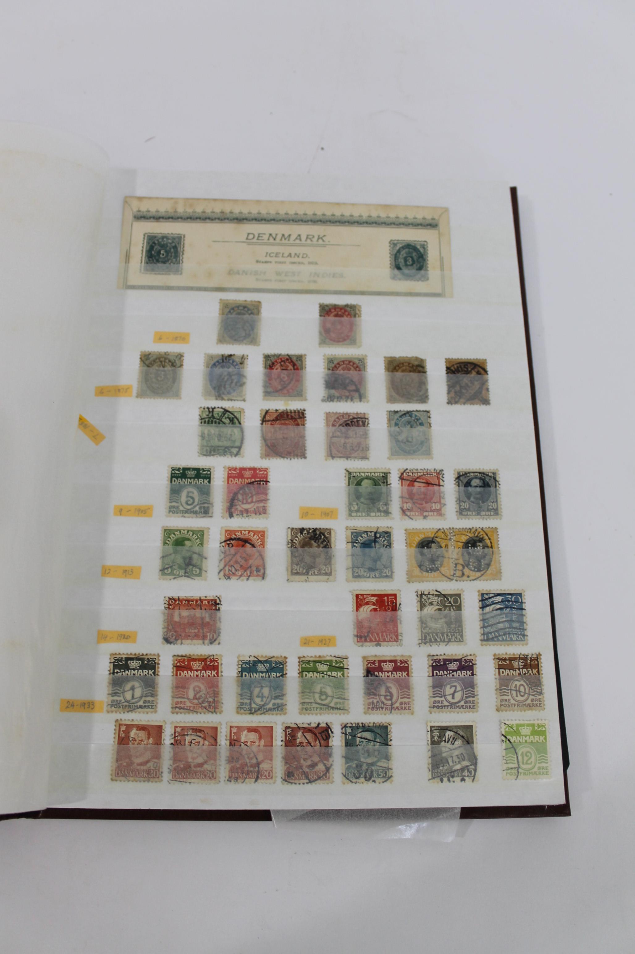 EUROPE & WORLD STAMPS 7 albums including 19th and 20thc used European stamps, Denmark, Finland, - Image 7 of 17