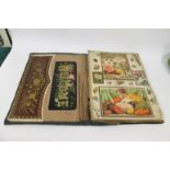 LARGE VICTORIAN SCRAP BOOK an unusually large late Victorian scrap book, including a variety of