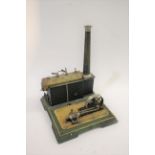 MARKLIN & CIE MODEL STEAM ENGINE an electrically heated model steam engine, with it's original