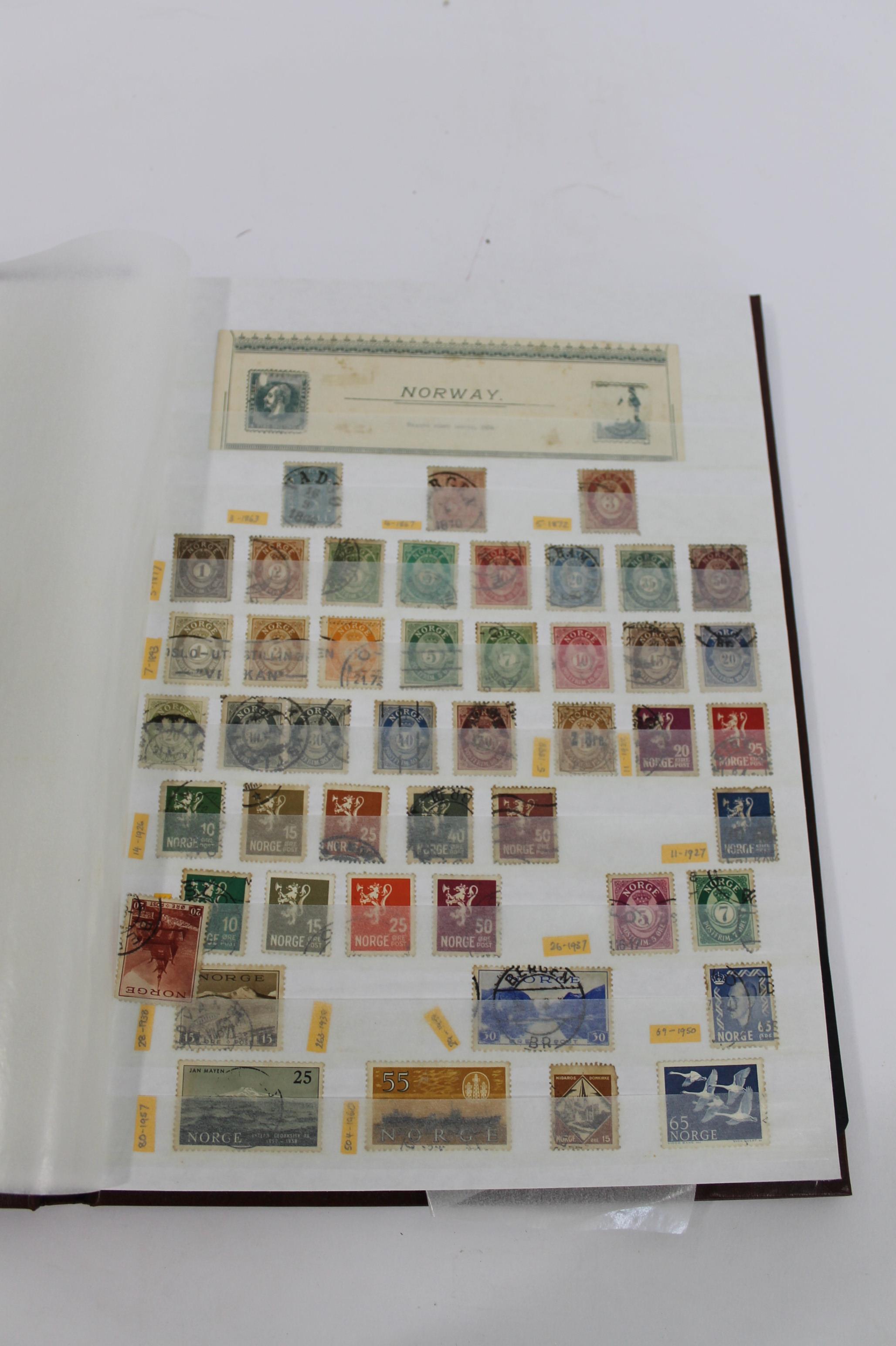 EUROPE & WORLD STAMPS 7 albums including 19th and 20thc used European stamps, Denmark, Finland, - Image 8 of 17