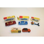 DINKY TOYS 4 boxed Dinky Toys including 173 Pontiac Parisienne (Maroon body), 160 Mercedes Benz (one