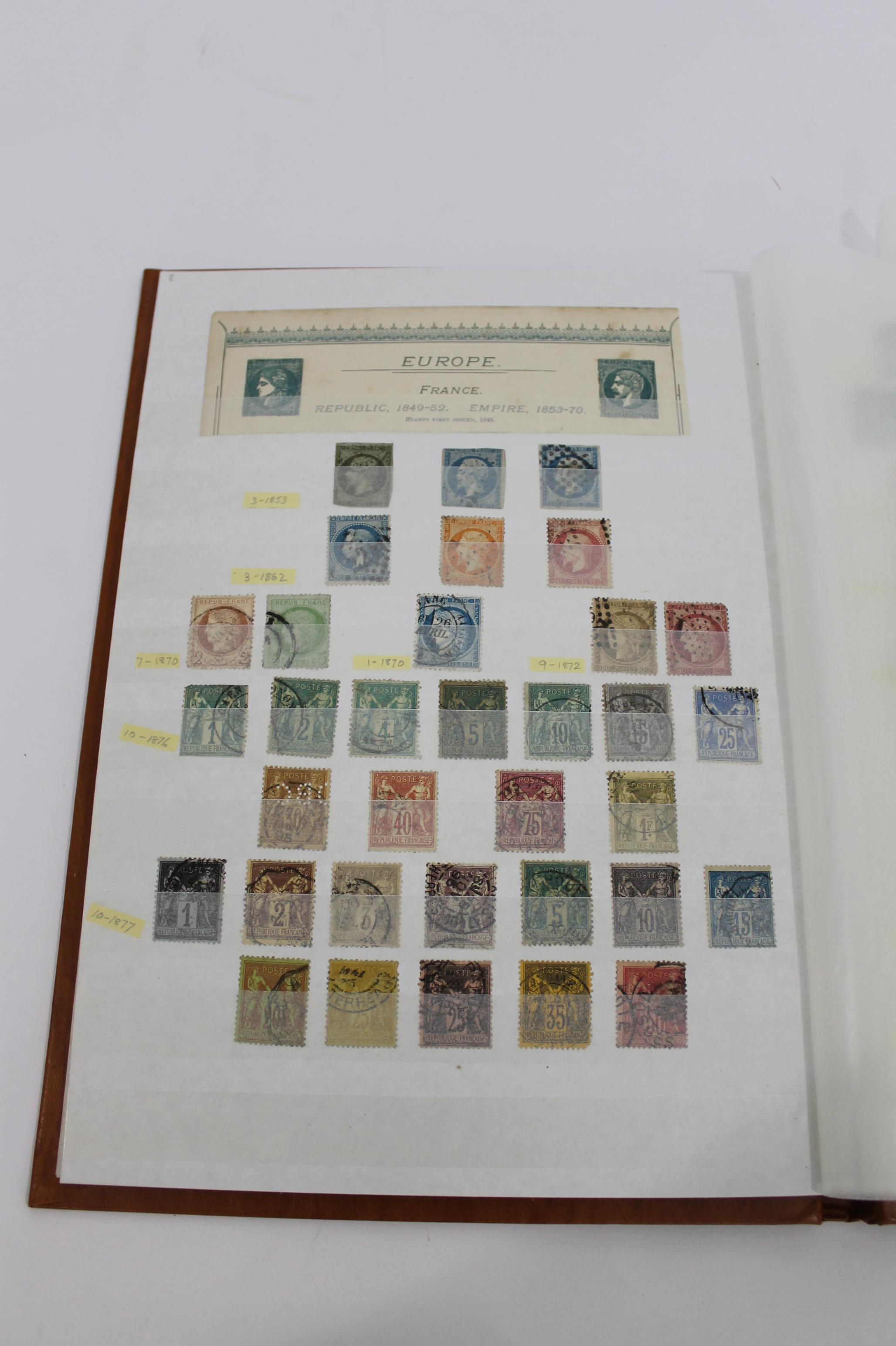 EUROPE & WORLD STAMPS 7 albums including 19th and 20thc used European stamps, Denmark, Finland, - Image 15 of 17