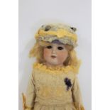 ARMAND MARSEILLE DOLL - 370 a large doll with weighted brown eyes, open mouth and with original