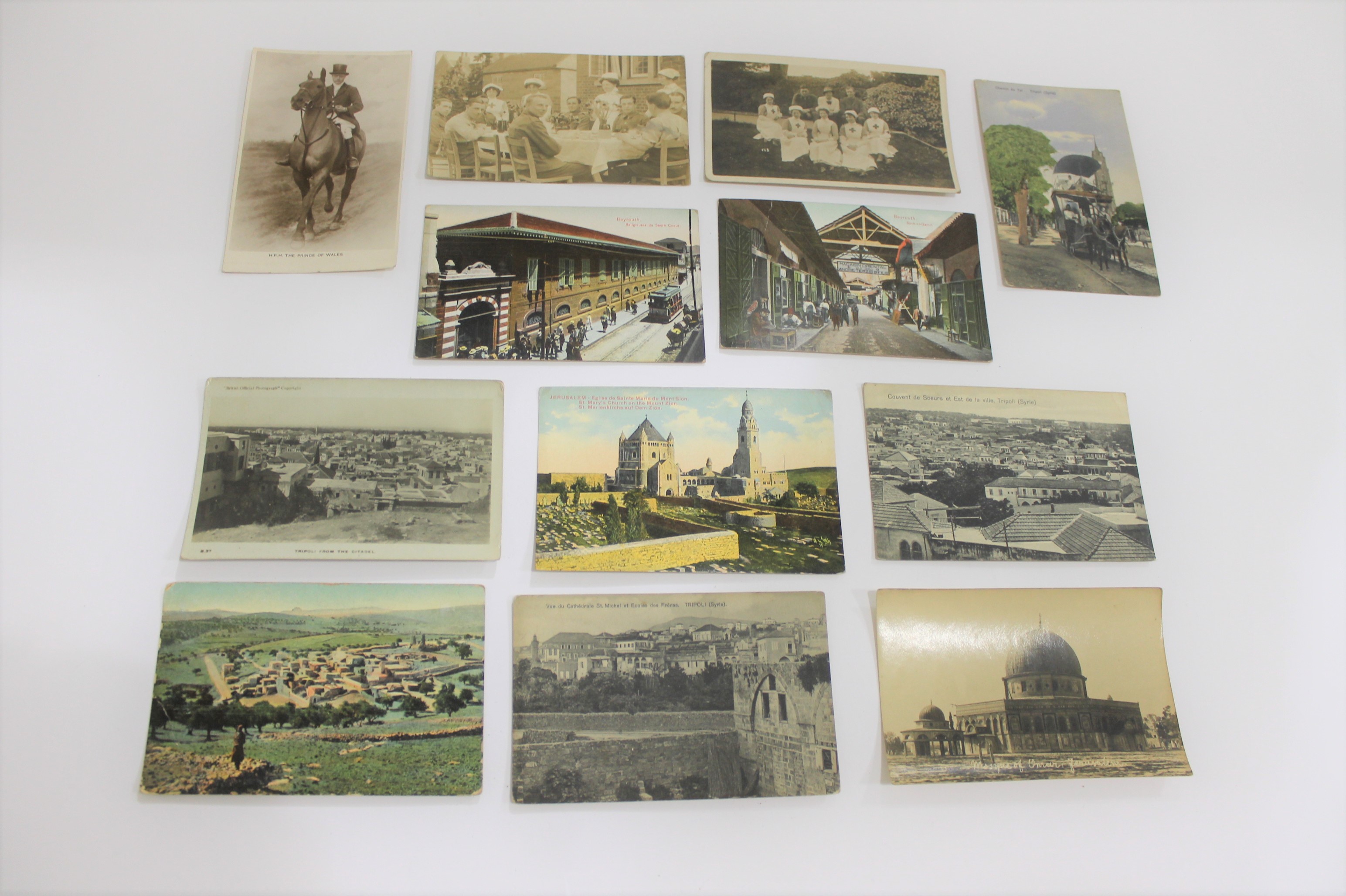 COLLECTION OF POSTCARDS - MIDDLE EAST approx 55 vintage postcards including Jerusalem (Damascus