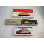 BOXED LOCOMOTIVES including Bachmann Plus Santa Fe 2894, Walthers Trainline Santa Fe 2092, and