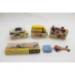 DINKY TOYS 4 boxed Dinky Toys including 370 Dragster Set, 225 Lotus Racing Car, 251 U.S.A Police Car
