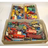 DIE CAST TOYS a large collection of unboxed die cast toys, including Dinky Observation Coach,