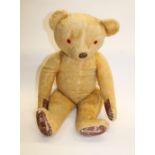 VINTAGE TEDDY BEAR a large vintage Teddy Bear, probably circa 1930's/40's. With a swivel head and