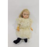 BISQUE HEAD DOLL - 192 possibly by Kammer & Reinhardt, with weighted eyes (stuck in closed