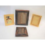 DAVID LINLEY - PHOTOGRAPH FRAMES 4 various photograph frames including a sycamore photo frame,