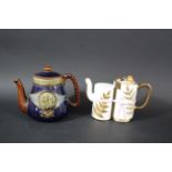 ROYAL DOULTON TEAPOT - LORD NELSON a stoneware teapot with a portrait of Nelson on one side and a