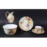 ROYAL WORCESTER BLUSH IVORY PART TEA SERVICE, date codes for 1900/1901, comprising two serving