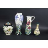 MOORCROFT JUG a modern Moorcroft jug in the Iris design, designed by Emma Bossons for the