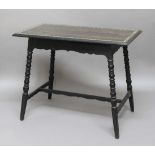 COLLINSON & LOCK - AESTHETIC MOVEMENT SIDE TABLE possibly designed by Stephen Webb (1849-1933),