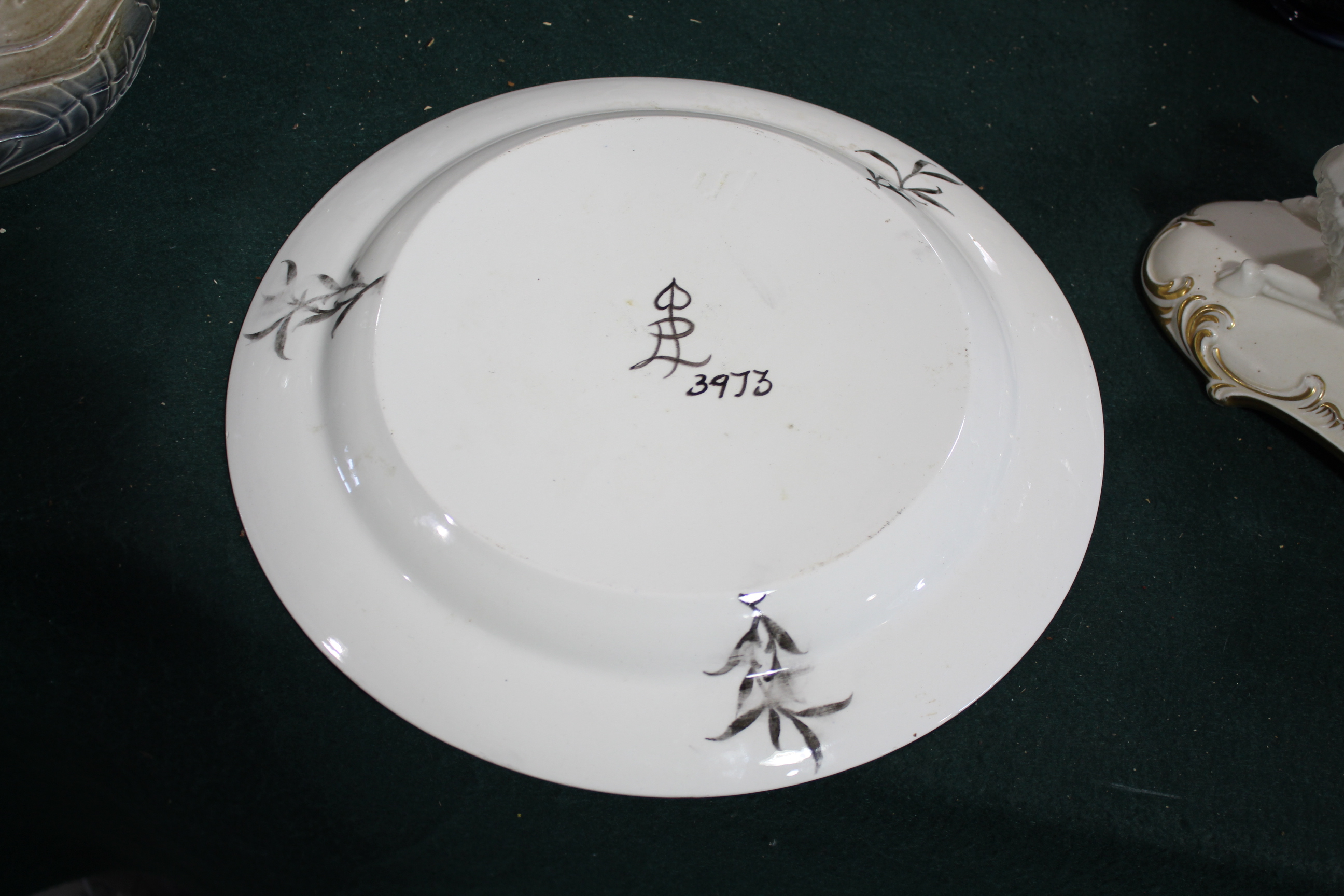 WEDGWOOD POTTERY DISH - LOUISE POWELL the large dish painted with a star shaped motif in the centre, - Image 5 of 11