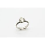 A DIAMOND SOLITAIRE RING the round brilliant-cut diamond weighs approximately 2.30 carats and is set