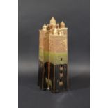 BRYAN NEWMAN MOORISH PALACE SCULPTURE a large stoneware sculpture of a Moorish Palace, the bottom