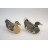 ROSEMARY WREN (1922-2013) - OXSHOTT POTTERY 2 large stoneware figures of Ducks, both partially