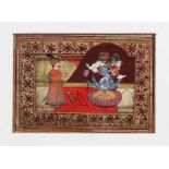 INDIAN SCHOOL, 19th century or possibly earlier, a set of six miniatures depicting Indian life and