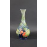 MOORCROFT VASE - WILD FRUIT a modern Moorcroft vase in the Wild Fruit design, made for the Moorcroft