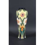 LARGE MOORCROFT VASE - DAFFODIL a large modern Moorcroft vase in the Daffodil design, No 99 of 250