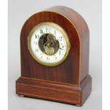 EUREKA CLOCK COMPANY ELECTRIC MANTEL CLOCK, number 5335, with a 4 1/2" ivorine chapter ring